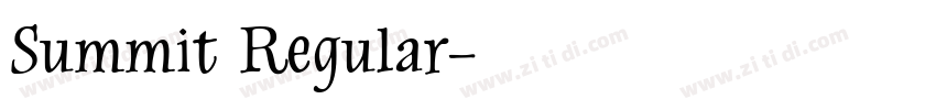 Summit Regular字体转换